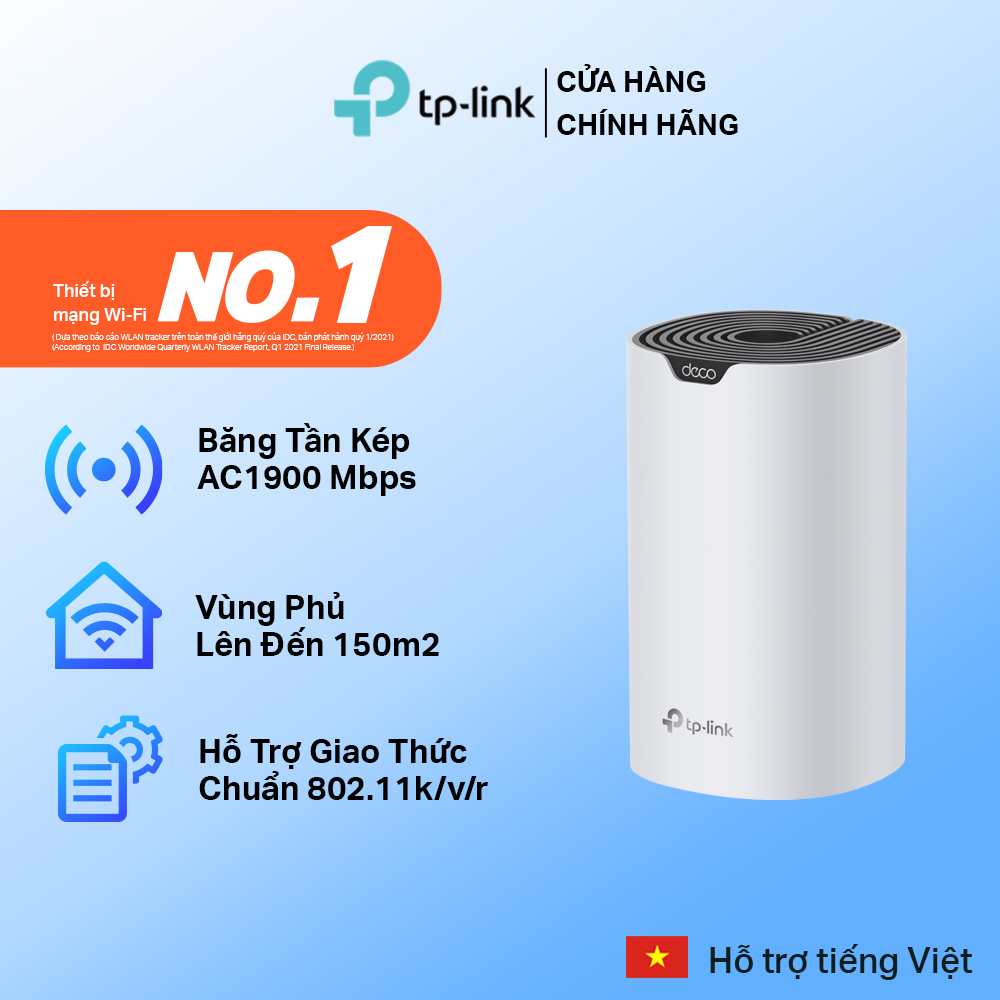 Bộ Phát WiFi Mesh TP-Link Deco S7 Chuẩn AC1900