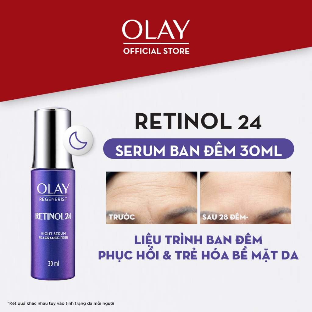 Serum Dưỡng Da OLAY RETINOL24 Giúp Giữ Nét Tươi Trẻ Cho Da & Mờ Nếp Nhăn Chai 30ML