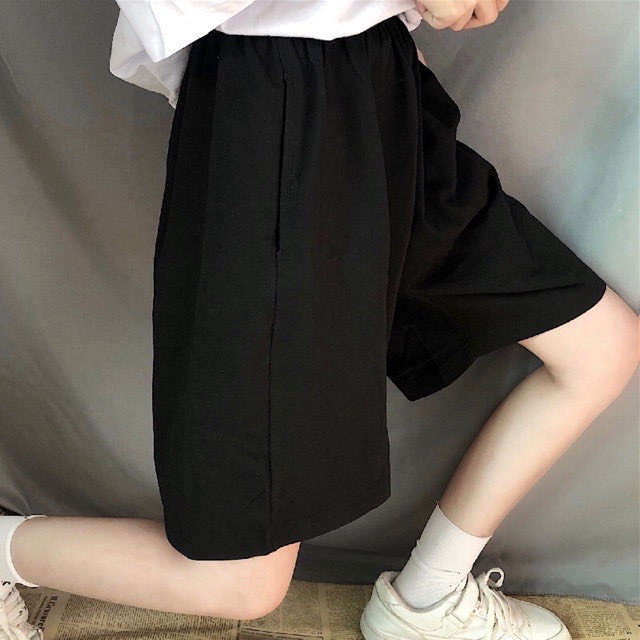 [HCM]Quần ngố nữ quần ống rộng bigsize cạp cao lưng thun co dãn chất vải thun mặc mát CRQ014