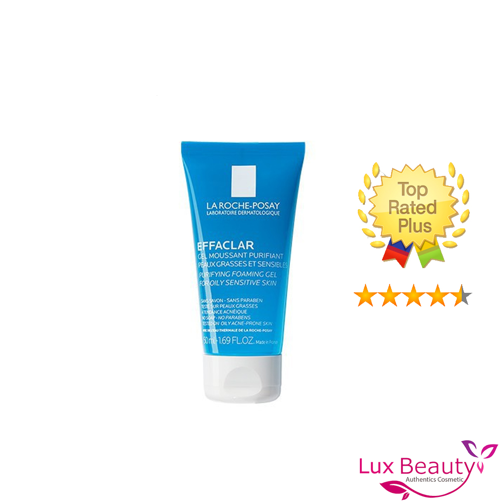 Sữa Rửa Mặt La Roche Posay Effaclar Purifying Foaming Gel Cho Da Dầu Mụn Nhạy Cảm Size Mini 50Ml