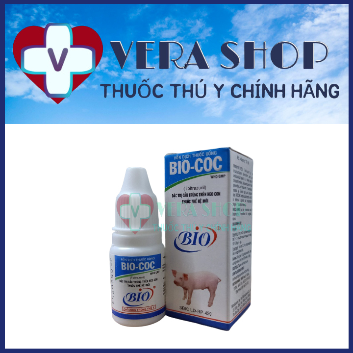 BIO COC 10ML - Thuốc trị cầu trùng trên heo con bê nghé - Sỉ Lẻ Thuốc Thú Y