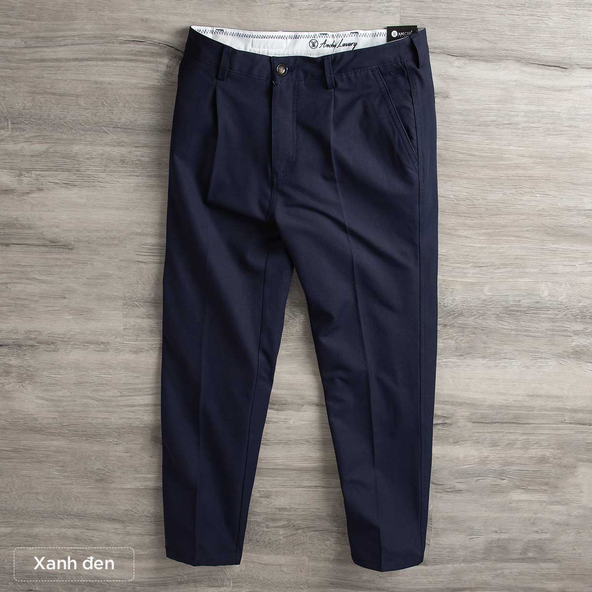 Quần kaki nam trung niên chất vải cotton nhập khẩu cao cấp ANCHI - ACKKcotton2023