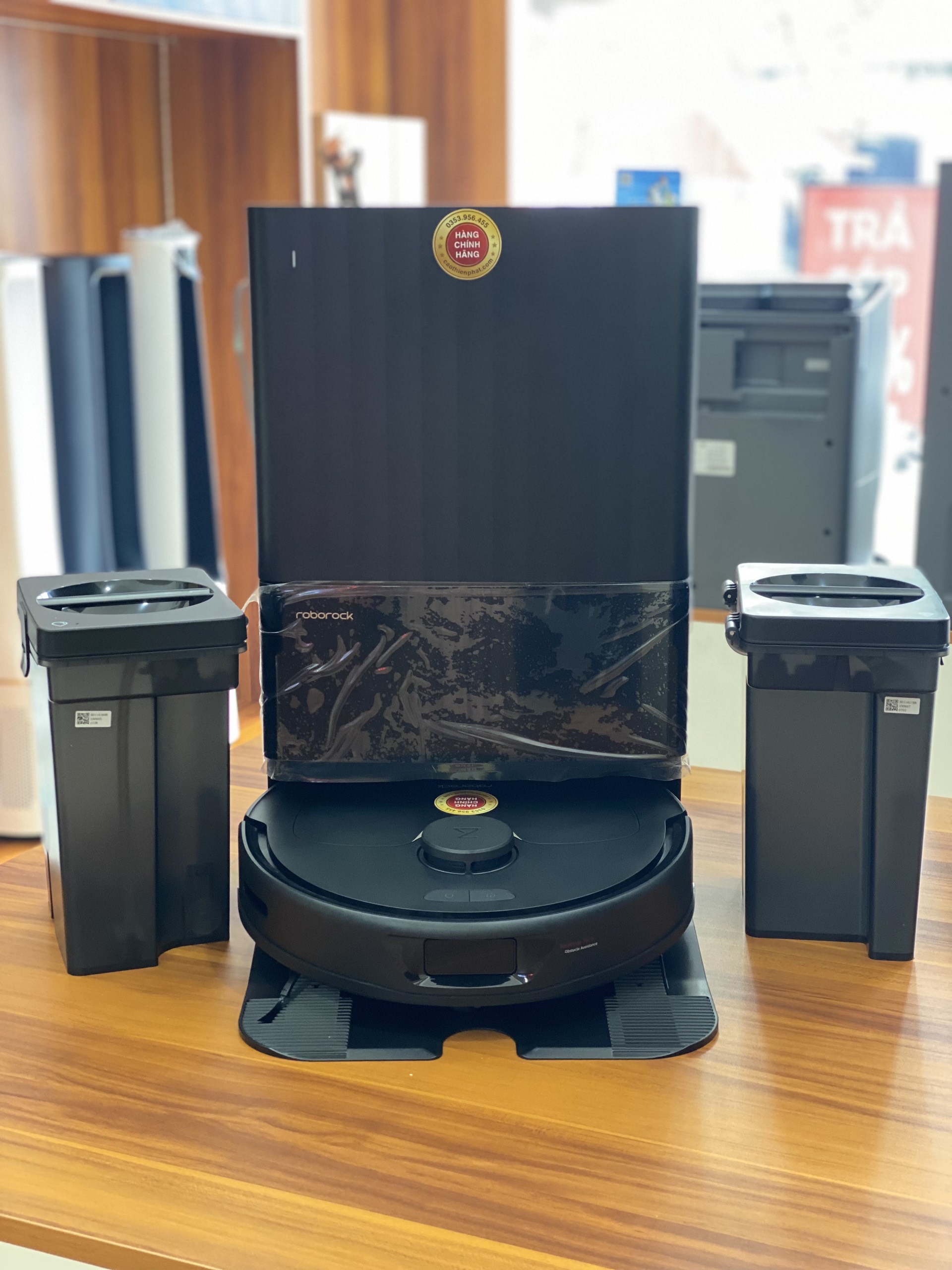 Roborock Qrevo S - Robot hút bụi và lau nhà tự động, hình tròn 35.3x10.2cm, dung lượng hộp chứa bụi 0.4L