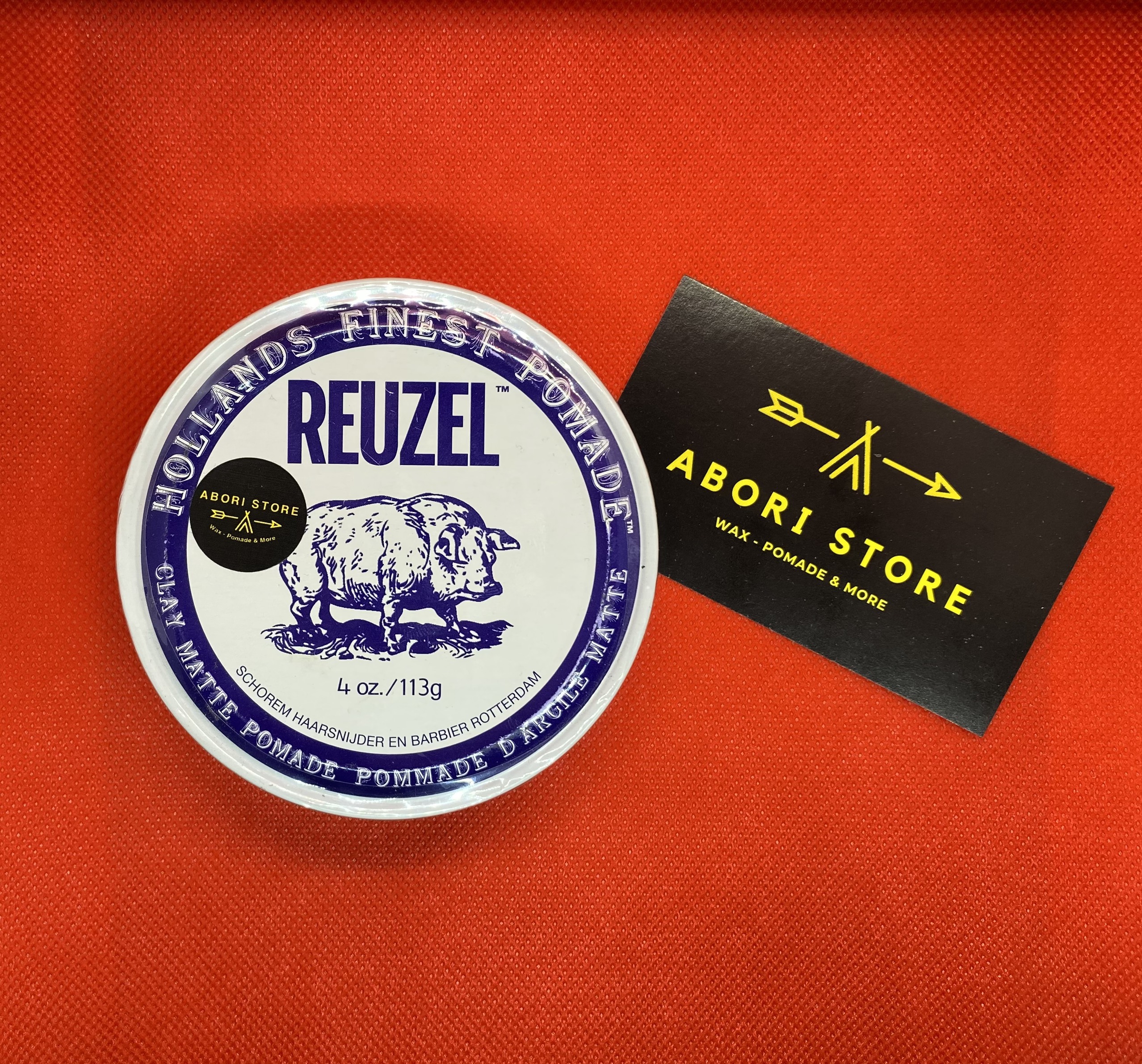 Sáp Vuốt Tóc Reuzel Clay Matte Pomade [Chính Hãng] Giữ Nếp Tốt Độ Bóng Mờ Dễ Gội Rửa Dành Cho Tóc Mỏng Đến Trung Bình