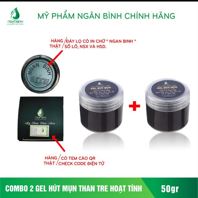 Combo 2 Lột Mụn Than Tre Ngân Bình Mẫu Mới Mới