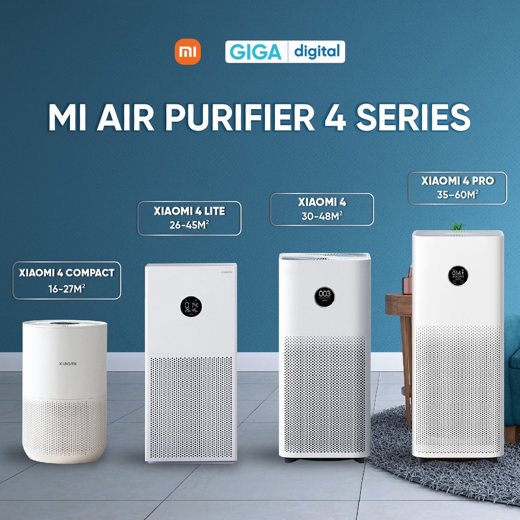 [ Hỏa tốc HN - HCM ]  Máy lọc không khí Xiaomi Mi Air Purifier Gen 4 / 4 Lite / 4 Pro / 4 Compact - 
