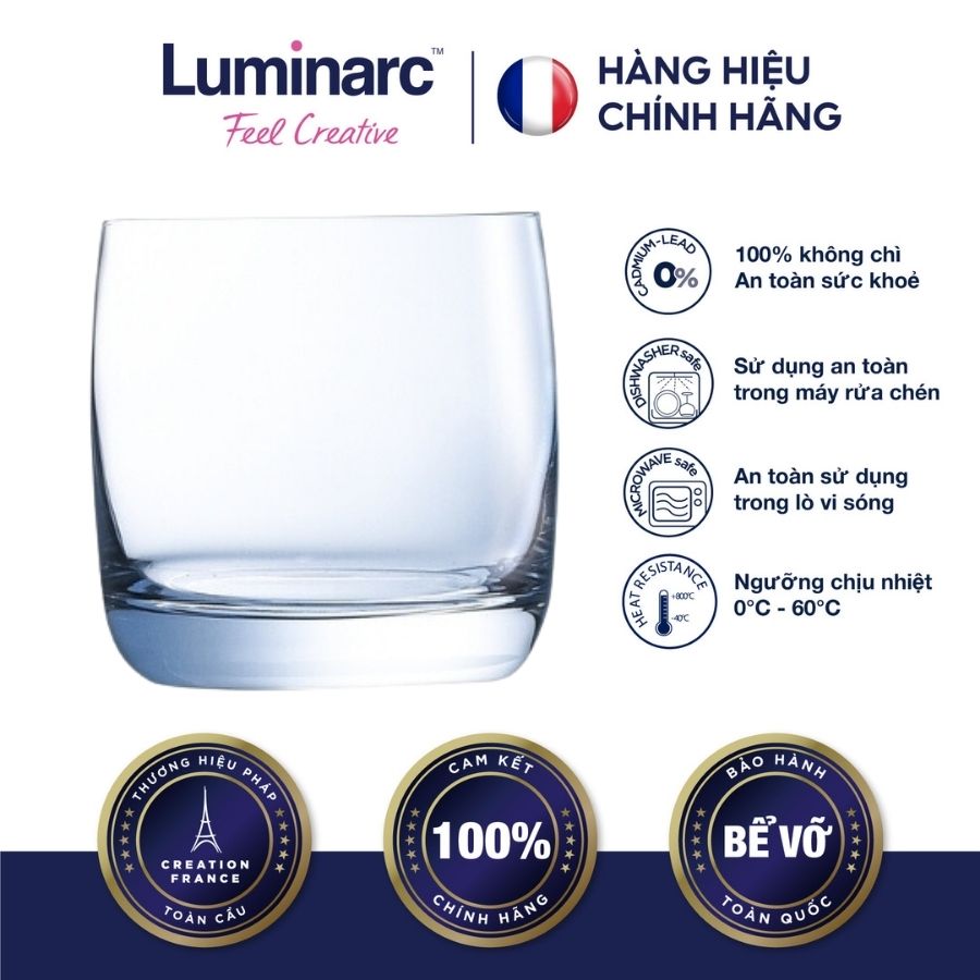 Bộ 6 Ly Thuỷ Tinh Thấp Luminarc Vigne 200ml - LUVIG2572