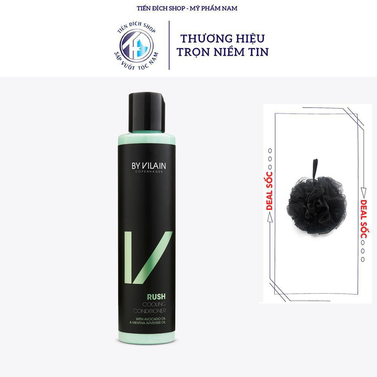 Dầu gội cho nam By Vilain Rush Shampoo 200ml VS Dầu xả cho nam By Vilain Rush Conditioner 200ml cao 