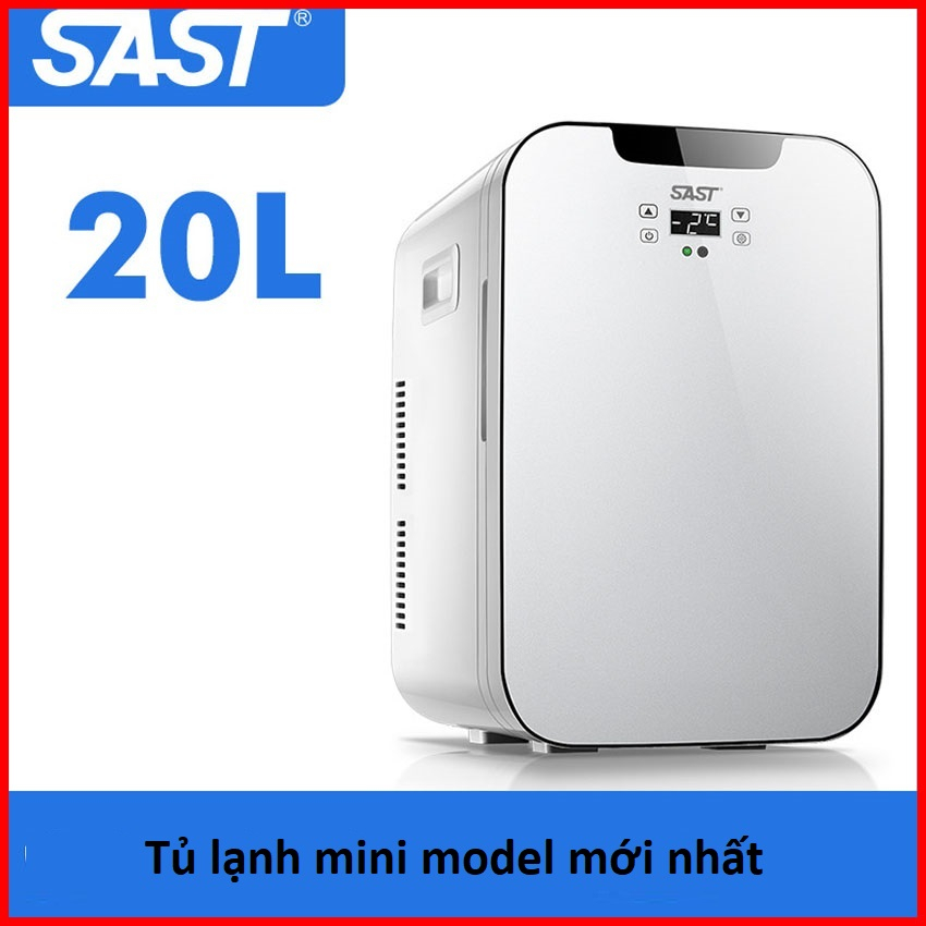 Tủ lạnh mini 2 ngăn làm lạnh hâm nóng SAST 20L hiển thị nhiệt độ điều chỉnh nhiệt độ cài đặt nóng lạ