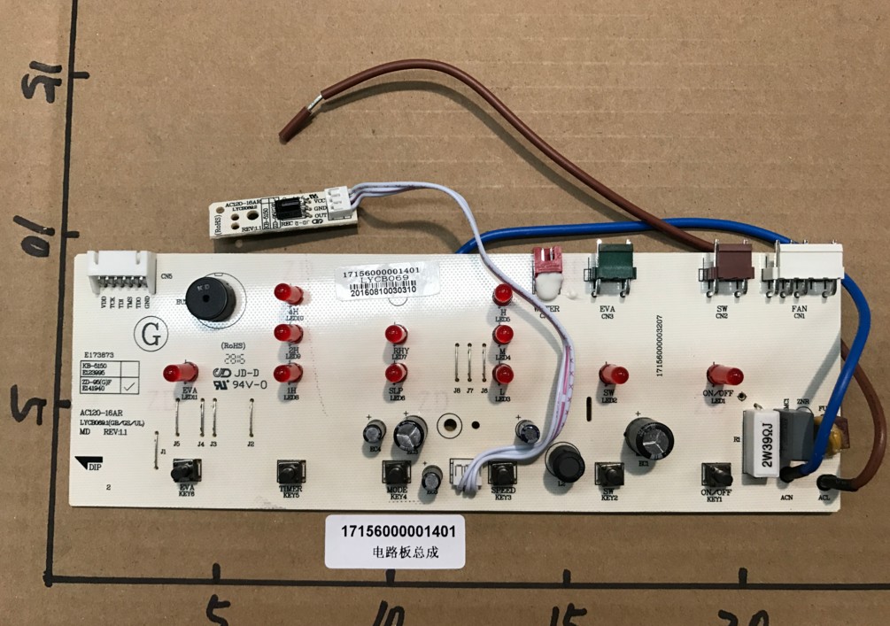 [HCM]Bo mạch quạt Midea AC120-16AR