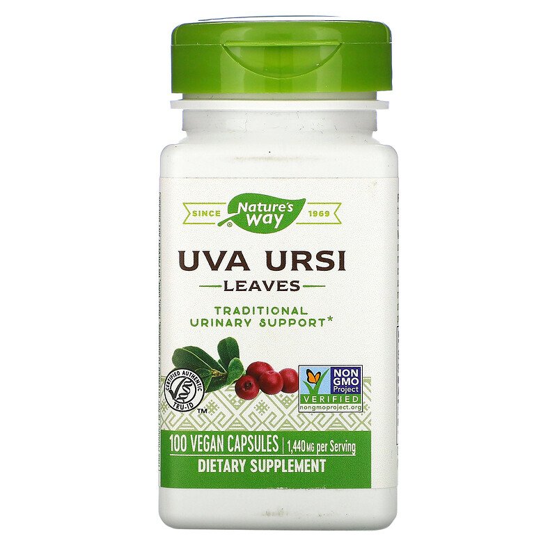 Hỗ - Trợ Tiết - Niệu Natures Way Uva Ursi Leaves 1440 Mg 100 Vegan Capsules