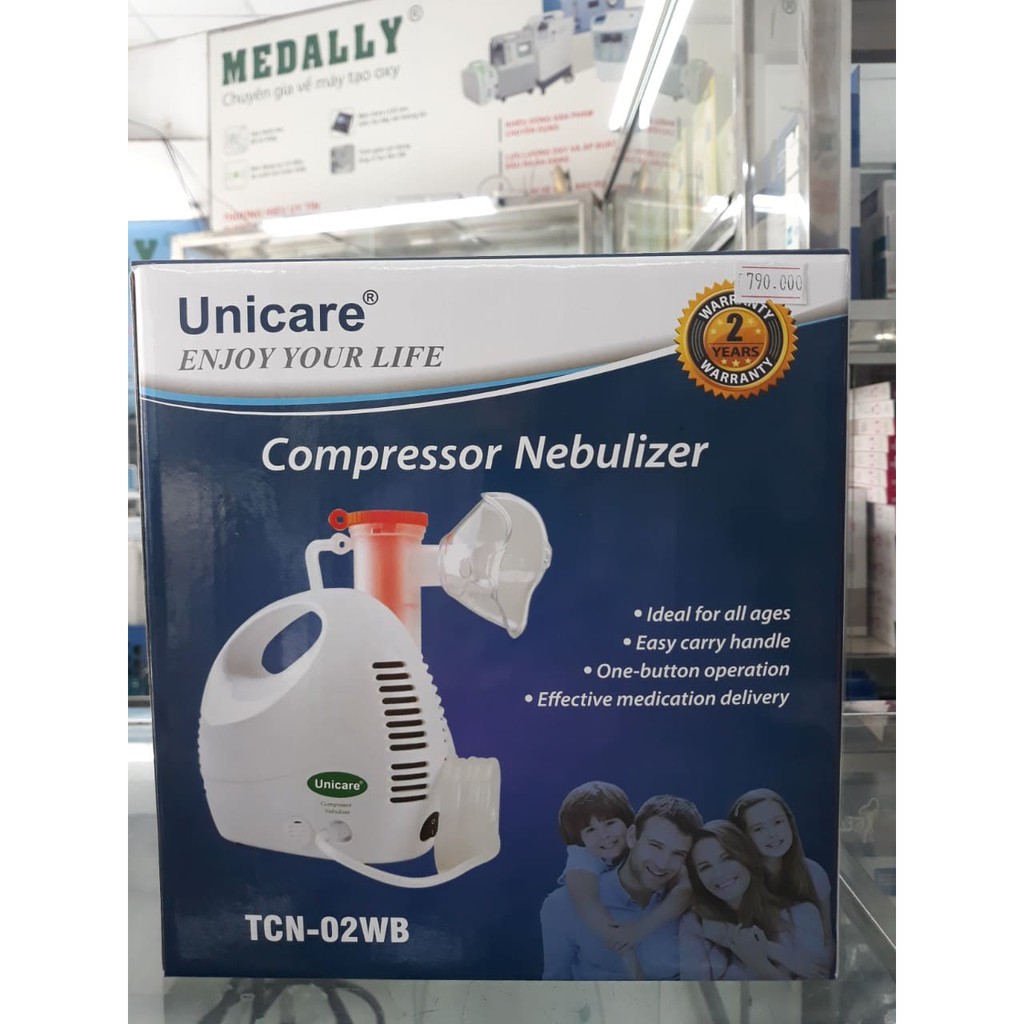 [Hcm][Chính Hãng] Máy Xông Khí Dung Unicare Tcn - 02Wb/ Máy Xông Viêm Mũi Viêm Họnghen Xuyễn