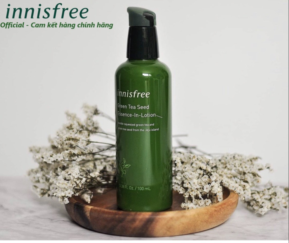 [Hcm]Innisfree Green Tea Seed Essence - In - Lotion - Sữa Dưỡng Trà Xanh