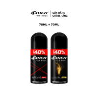 [ Tặng thêm 40% dung tích ] Combo 2 Lăn khử mùi X-Men For Boss Intense 70ml/chai - Hương nước hoa châu Âu