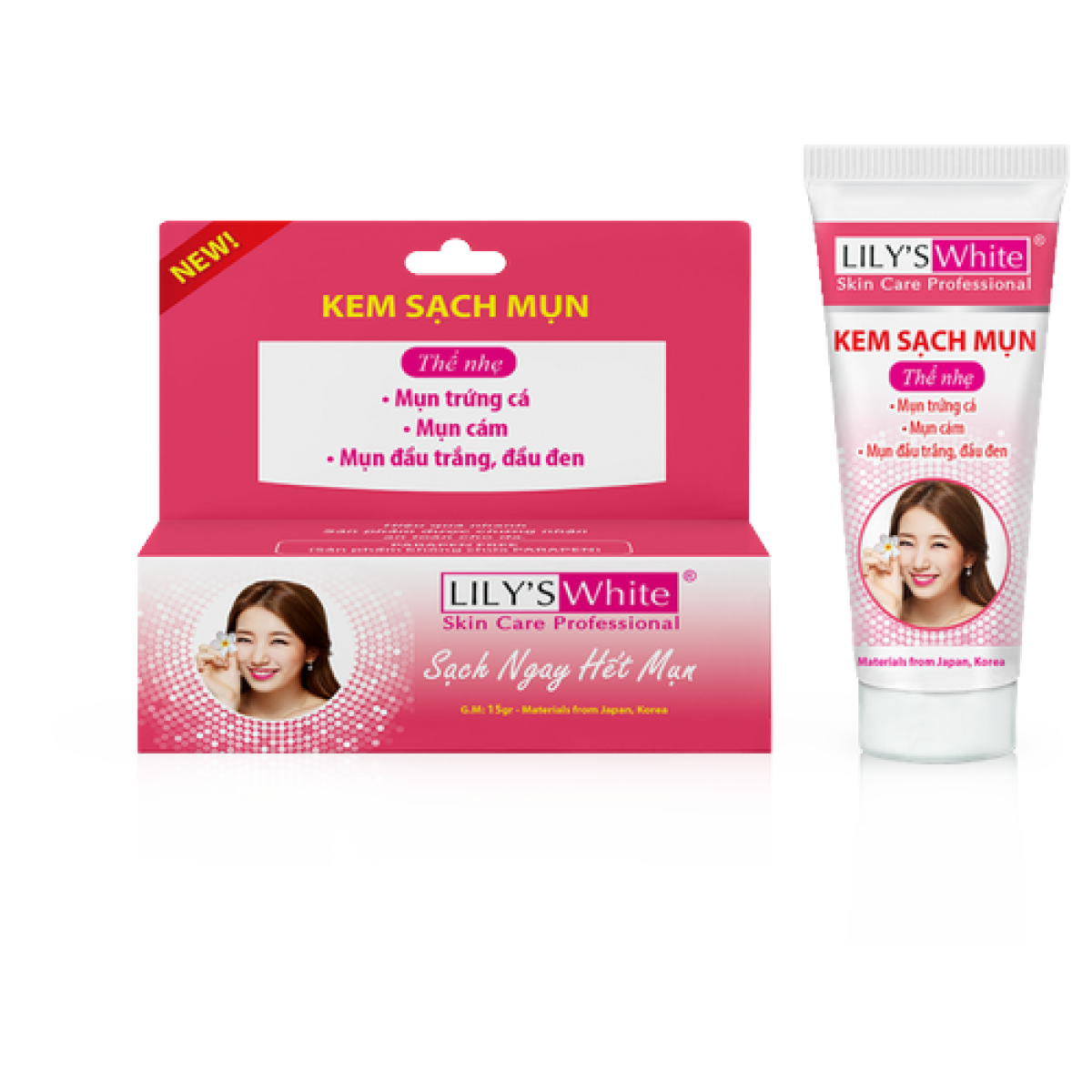 [HCM]Tuýp chấm mụn lily’s white thể nhẹ