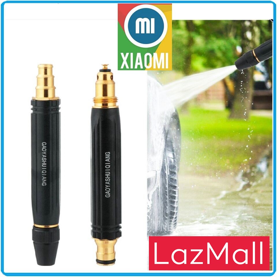 Xiaomi LazMall Đầu Vòi Xịt Tăng Áp Rửa Xe Cực Mạnh Vòi Phun Áp Suất Cao Đa Chức Năng Đầu Vòi Xịt Tăn