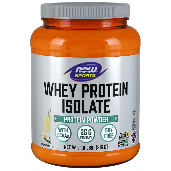 Whey Protein Isolate Creamy Vanilla Powder | Bổ sung 25g Đạm chất lượng cao có các axit amin chuỗi nhánh (BCAAs) có khả năng hấp thụ nhanh và dễ tiêu hóa dành cho người luyện tập thể thao (816 gram)
