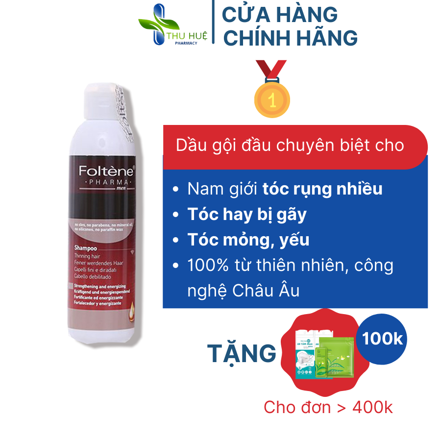 Dầu Gội Giảm Rụng Tóc Foltène Dành Cho Nam 200ml