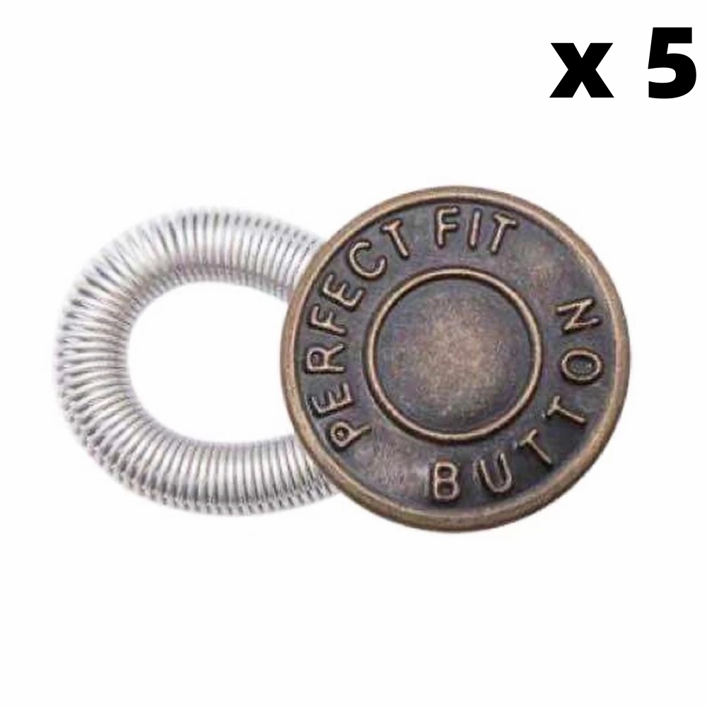 MiraLife 5 Cái Nút Lò Xo Kim Loại Nới Rộng Thắt Lưng Quần Jean Điều Chỉnh Được