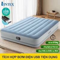 Giường hơi INTEX cao cấp tích hợp bơm điện cổng USB nhiều kích cỡ