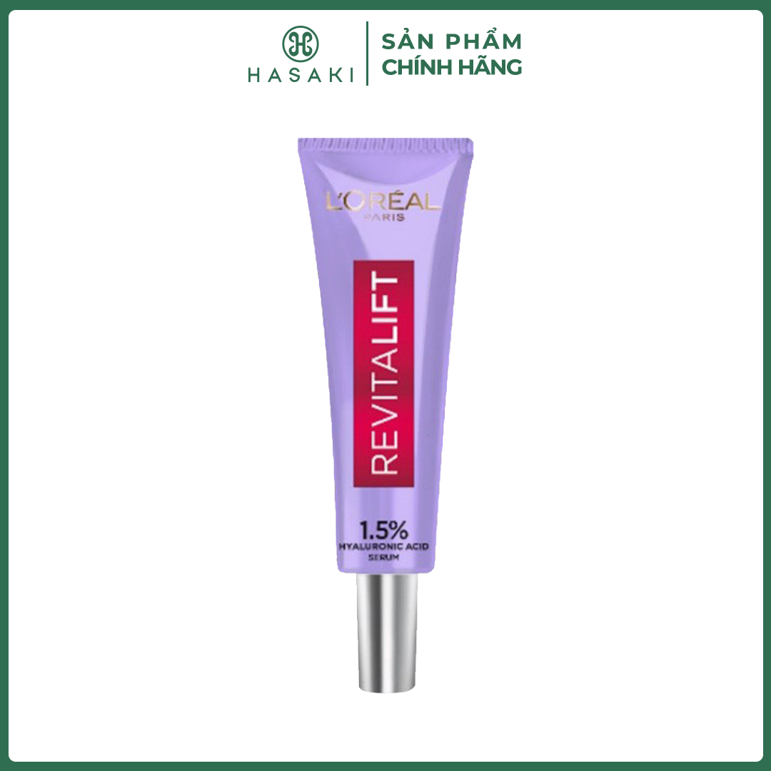 Tinh Chất Hyaluronic Acid Cấp Ẩm Sáng Da LOreal Revitalift 1.5% Hyaluronic Acid Serum Hasaki Sản Phẩ