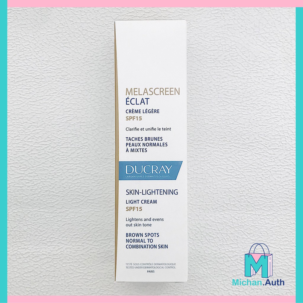 Kem Mờ Nám Và Phục Hồi Da Ducray Melascreen Eclat Lightening Light Cream Spf15 40Ml