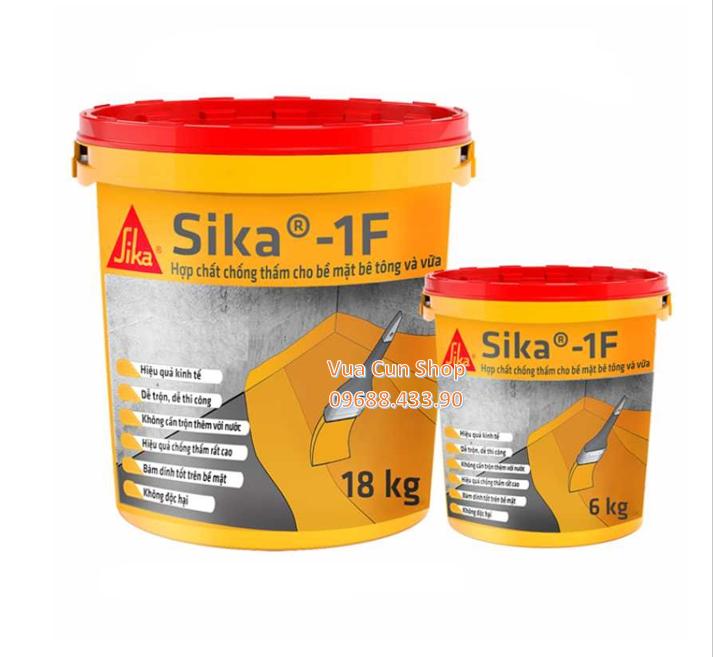 Chất chống thấm - Trộn xi măng Sika 1F (18kg)