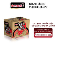 Mì Omachi Diamond Bắp Bò Hầm Dưa Chua - Thùng 30 Gói x 121g