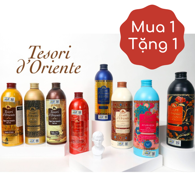 Sữa Tắm Xích 500Ml Tesori D Oriente. Đủ 16 Mùi Hương (Kèm Vòi)