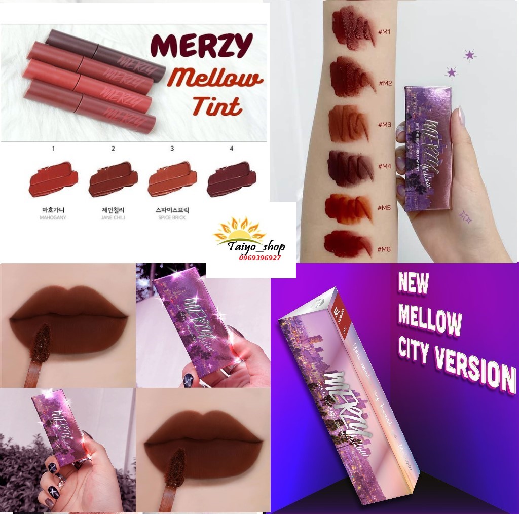 [HCM][NEW TÍM] Son Kem Lì Siêu Mịn Merzy Bite The Beat Mellow Tint