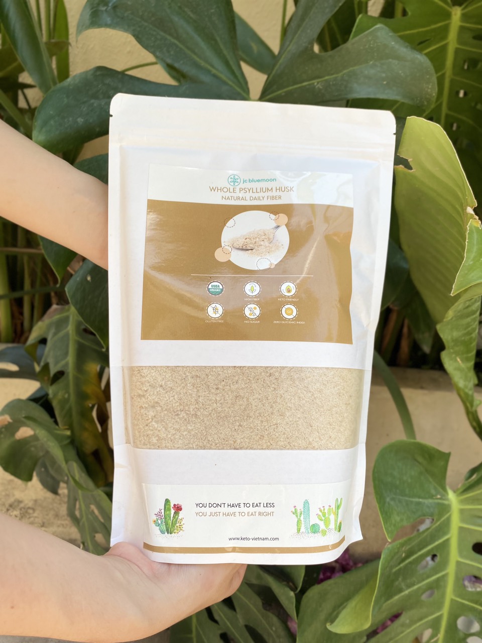 ✅Bột Vỏ Hạt Mã Đề JC BLUEMOON Giúp Nhuận Tràng