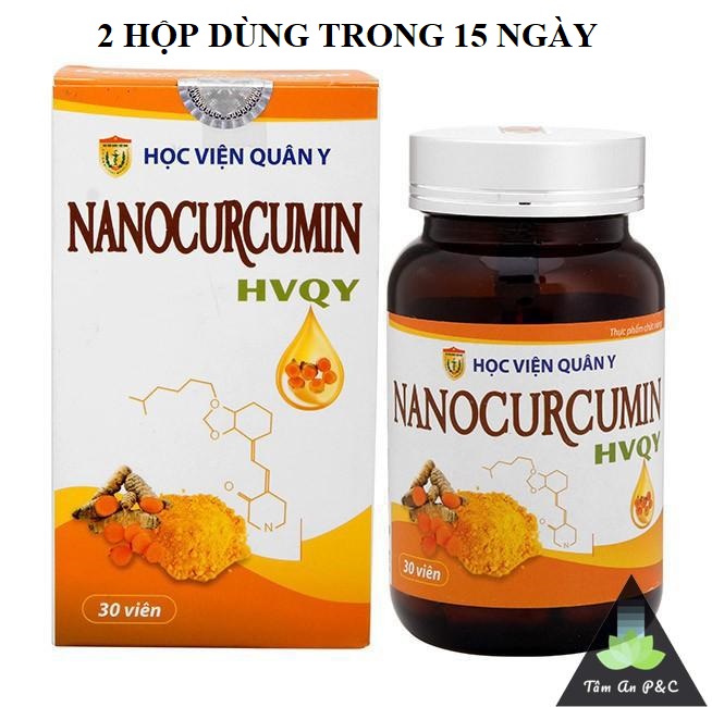 (Combo 2 Hộp) Viên Uống Nano Curcumin Hvqy Liệu Trình Dùng Trong 15 Ngày - Giảm Đau Dạ Dày Đẹp Da Tăng Cường Sức Khỏe - Chính Hãng Học Viện Quân Y