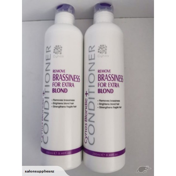 Cặp Gội Xả Khử Vàng Cynos Remove Brassiness For Extra Blond 280Ml X2