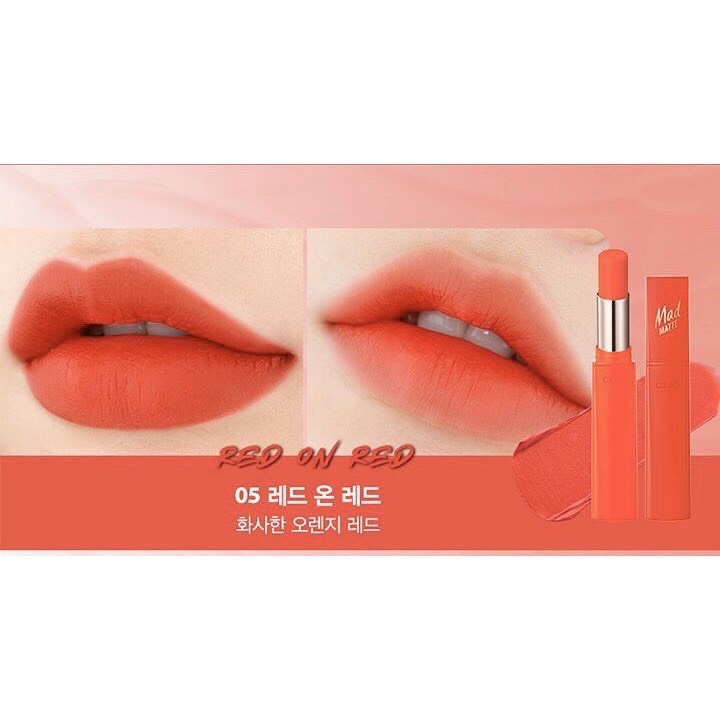 Son thỏi Mad Matte Stain Lips Clio 33g Các Màu Mới nhất siêu hot