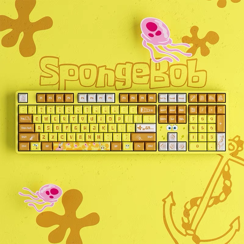 Bàn phím cơ AKKO 5108S phiên bản giới hạn SpongeBob có LED RGB keycap JDA