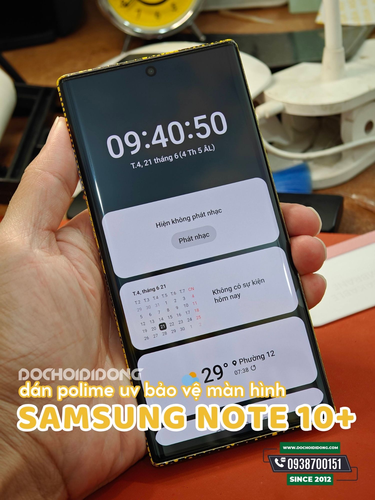 Miếng Dán Màn Hình Polime UV ( PPF UV ) Zacase Kháng Khuẩn Cao Cấp Dành Cho Samsung Note 10 / Note 1