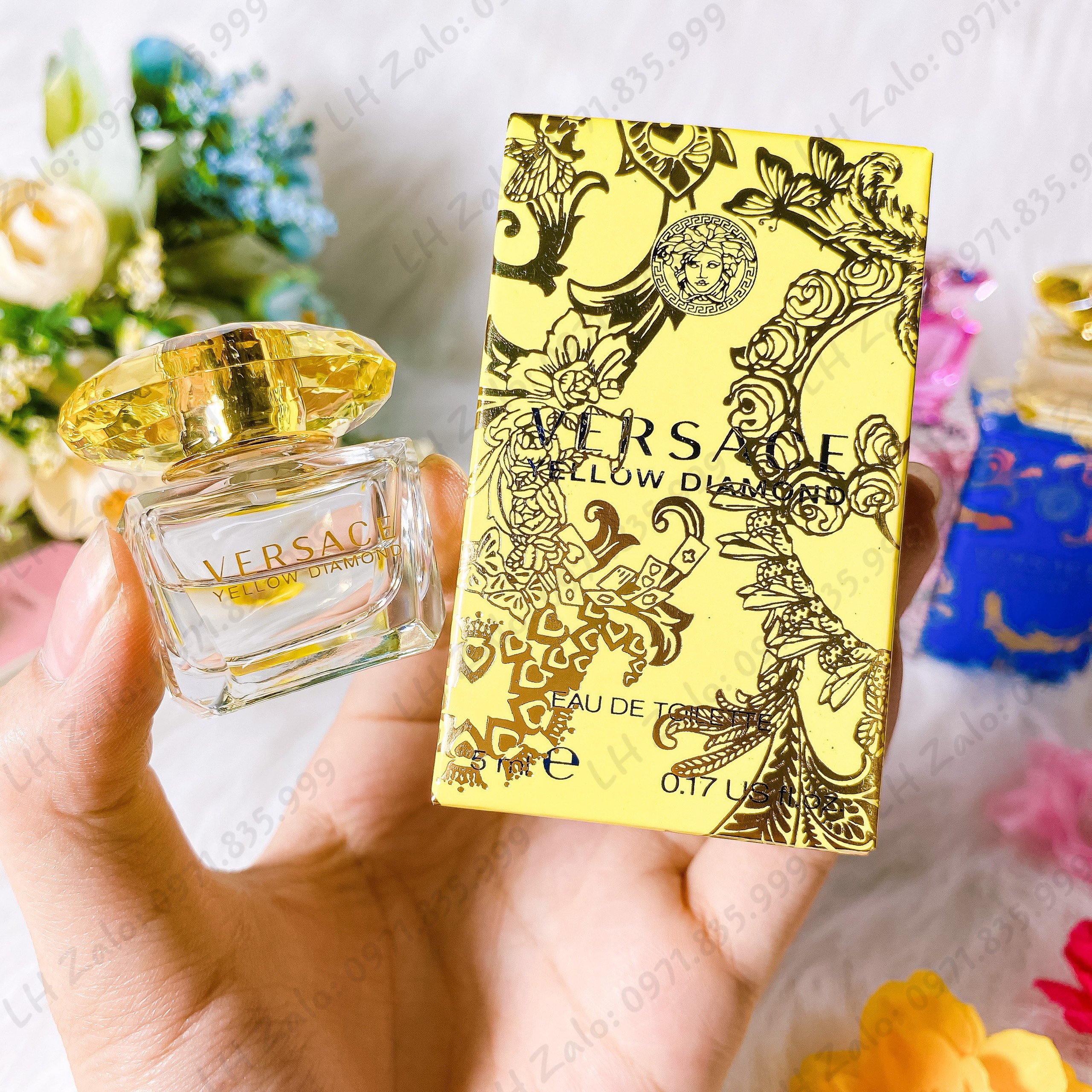 Nước hoa mini Versace Bright Crystal Mẫu thử nước hoa Versace mini Nước hoa nữ Tặng kèm hộp quà