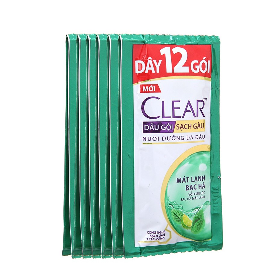 [HCM]Combo 10 dây dầu gội Clear mát lạnh bạc hà - dây 12 gói cam kết hàng đúng mô tả chất lượng đảm bảo an toàn đến sức khỏe người sử dụng đa dạng mẫu mã màu sắc kích cỡ