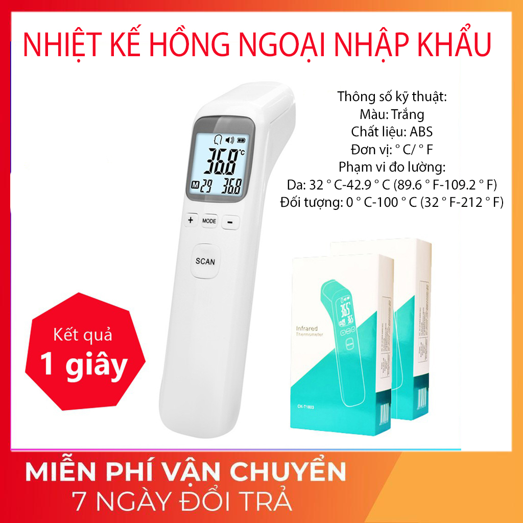 [Hcm]Nhiệt Kế Hồng Ngoại Đo Nhiệt Độ Nhiệt Kế Điện Tử Đa Năng Đo Nhiệt Độ Cơ Thể Nhiệt Độ Nước Nhiệt Độ Phòng Tiện Dụng Bảo Hành Lỗi 1 Đổi 1