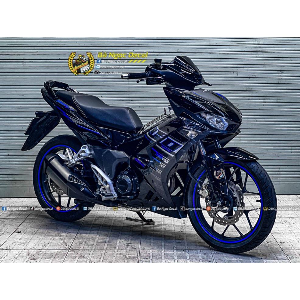 TEM DÁN XE WINNER X V3 MÀU ĐEN XANH DƯƠNG