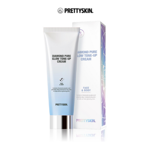 Kem Nâng Tông Trắng Da Prettyskin. Diamond Pure Glow Tone - Up Cream 100Ml