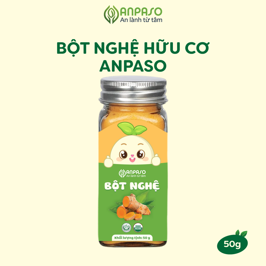 Bột Gia Vị Ăn Dặm Cho Bé Anpaso - Gia vị nấu ăn bột hành bột tỏi bột sả bột gừng bột nghệ
