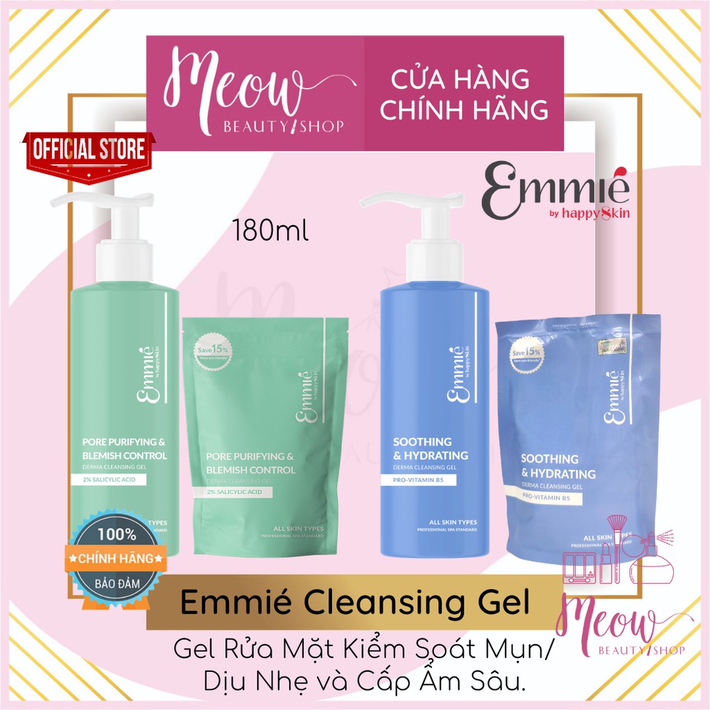 [Hcm]Sữa Rửa Mặt Giảm Mụn Cấp Ẩm Phục Hồi Emmie By Happy Skin