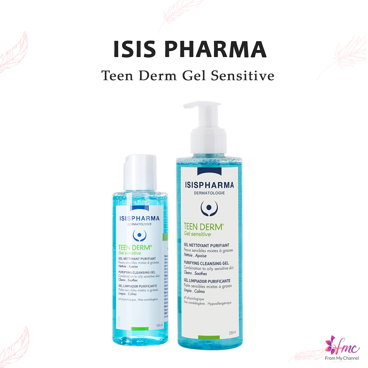 Sữa rửa mặt Isispharma Teen Derm Gel Sensetive dành cho da mụn nhạy cảm 100ml/250ml