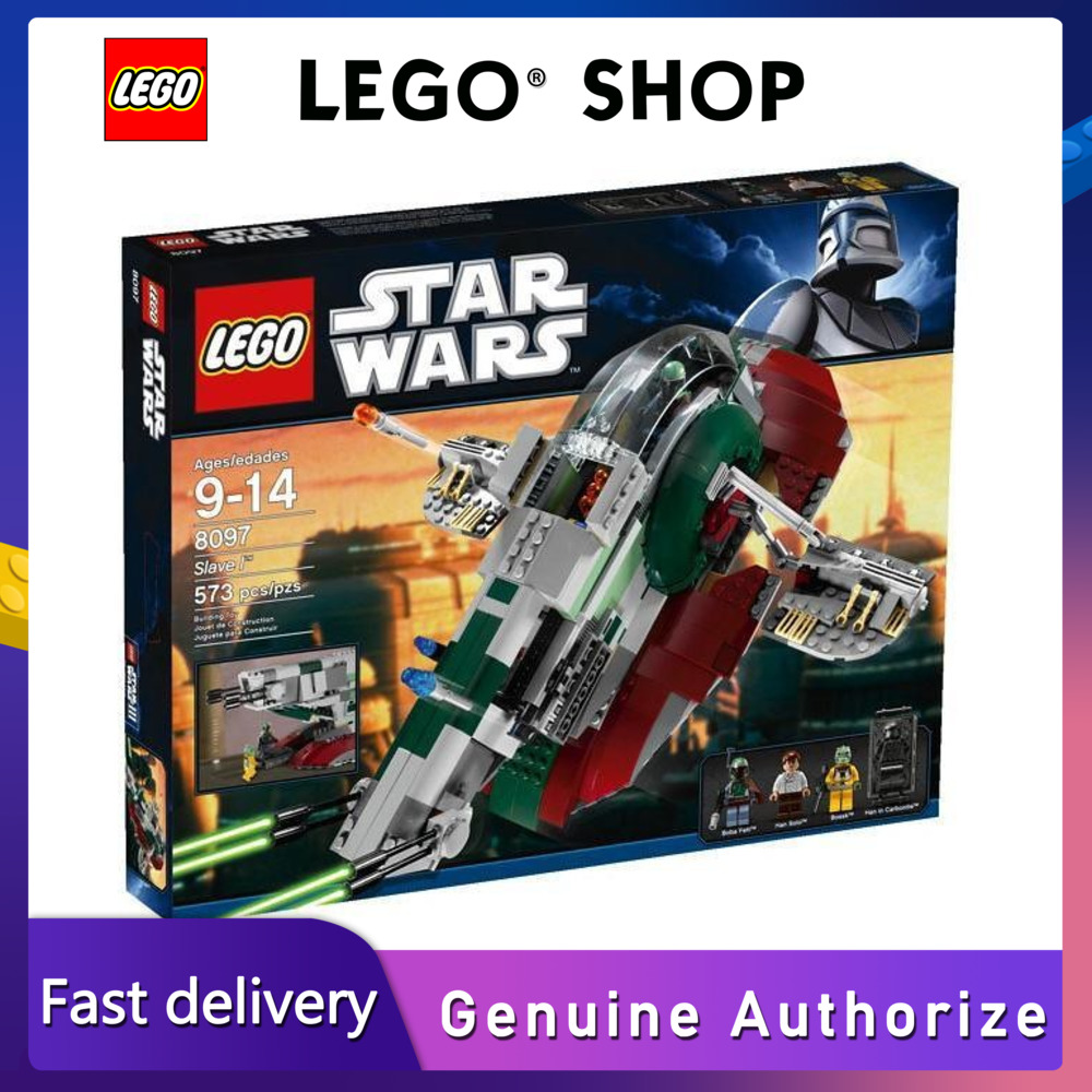 【Hàng chính hãng】 LEGO Star Wars Slave I 1 8097 phong cách mới với 3 nhân vật mini Boba Fett Han Sol