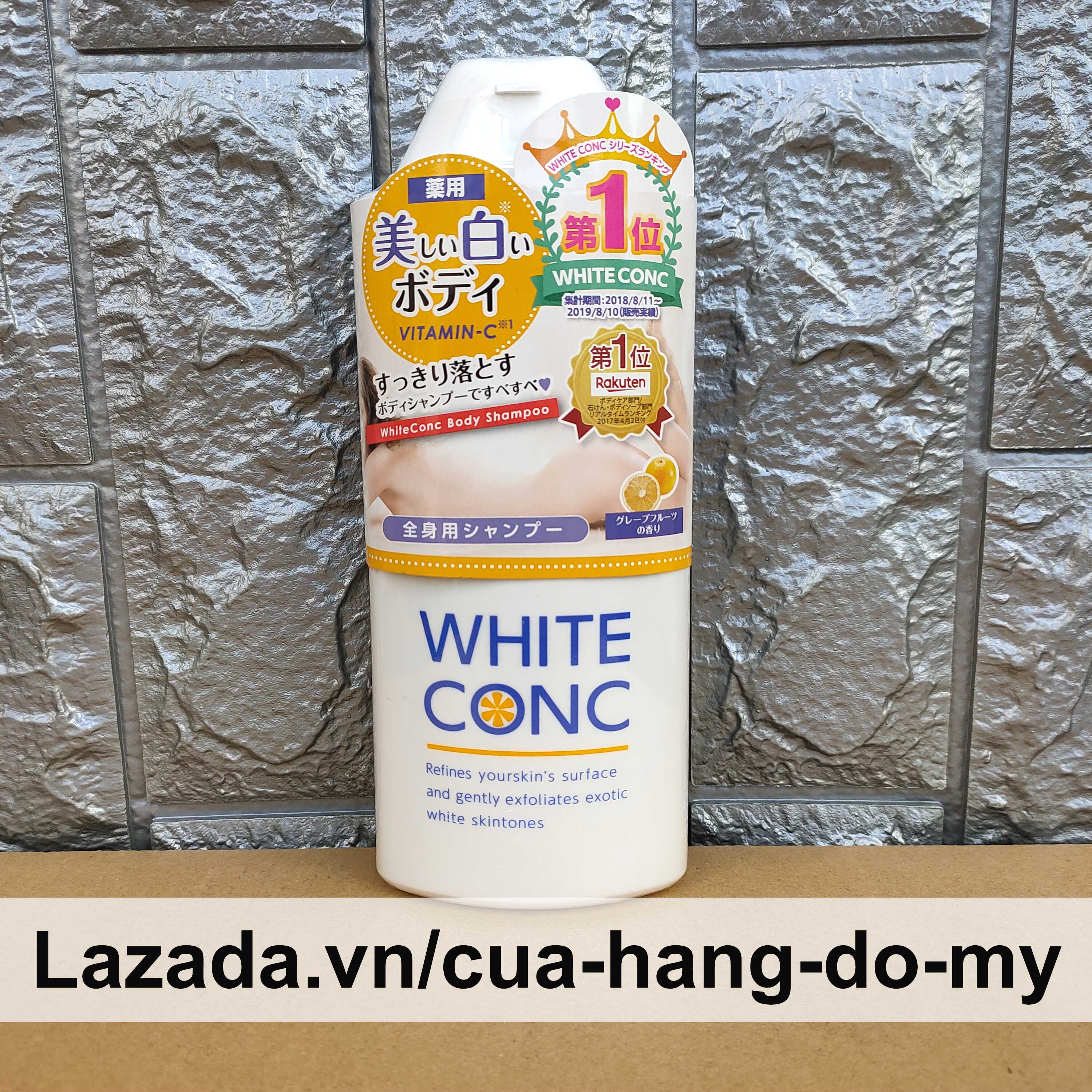 Sữa Tắm Dưỡng Da White Conc Body Nhật Bản 360ml – WhiteConc Body Shampoo vitamin C hỗ trợ dưỡng trắng da