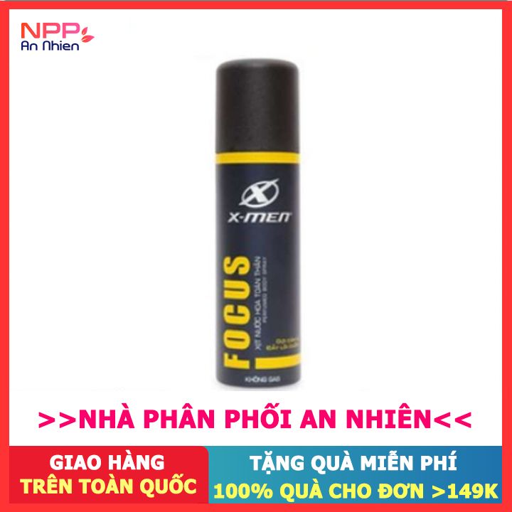 Xịt Nước Hoa Toàn Thân X Men Focus 100Ml - Npp An Nhiên