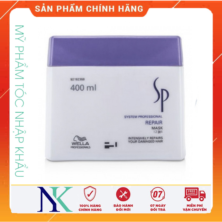 Hấp Dầu Phục Hồi Tóc Khô Xơ Hư Tổn Wella Sp Repair Mask 400Ml