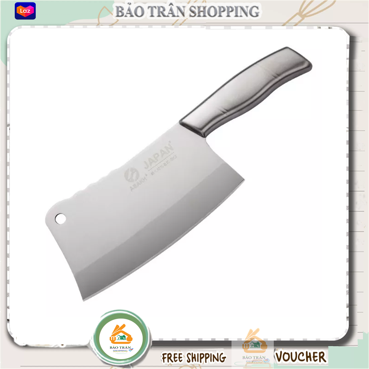 Dao chặt xương Nhật Bản hàng chuẩn Dao Chặt Xương Inox Japan Hàng Nội Địa Nhật Bản Chính Hãng Dao Th