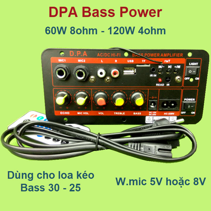 Mạch loa kéo công suất 100W - 150W loa kéo 2.5 tấc - 3 tấc